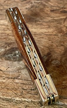Taylor's Eye Witness Custom 3-Blade Stockman in Desert Ironwood with Back Spring Filing