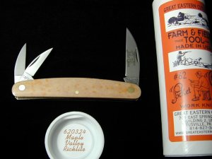 Great Eastern Cutlery Farm amp Field Maple Valley Richlite Pocket Carver Knife NIT 620324 Wharncliffe