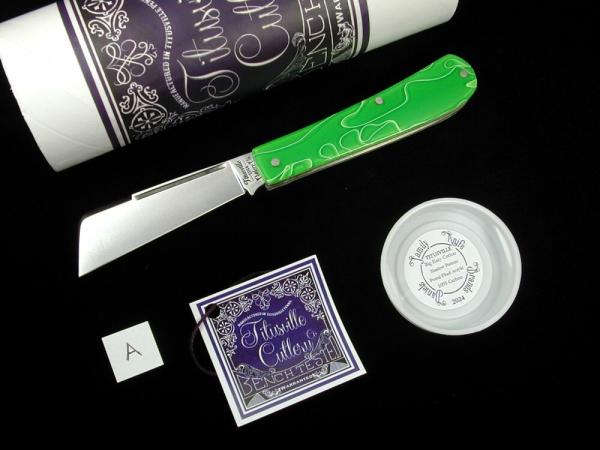 Titusville Cutlery 2024 Portal Fluid Acrylic Big Easy Cotton Knife Rare 1 of 60 COA USA Made Titusville Cutlery 2024 Portal Fluid Acrylic Big Easy Cotton Knife Rare 1 of 60 COA USA Made