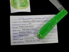Titusville Cutlery 2024 Portal Fluid Acrylic Big Easy Cotton Knife Rare 1 of 60 COA USA Made