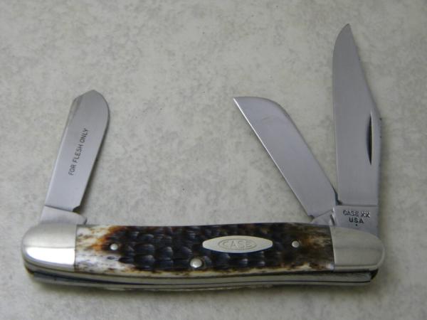 Case XX USA 1 Dot 6347 HP Bone Stockman Knife 1979 Case XX USA 1 Dot 6347 HP Bone Stockman Knife 1979
