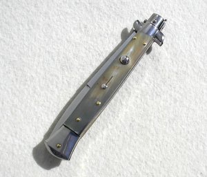 NEW FRANK BELTRAME 11"  SWITCHBLADE  GENUINE BRAZILIAN HORN BAYONET BLADE ITALIAN STILETTO