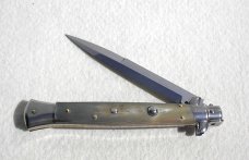 NEW FRANK BELTRAME 11"  SWITCHBLADE  GENUINE BRAZILIAN HORN BAYONET BLADE ITALIAN STILETTO