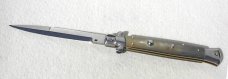 NEW FRANK BELTRAME 11"  SWITCHBLADE  GENUINE BRAZILIAN HORN BAYONET BLADE ITALIAN STILETTO
