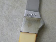 Uncle Henry Schrade + USA 168UH Staglon Walleye Fixed Blade Filet Knife w/Sheath