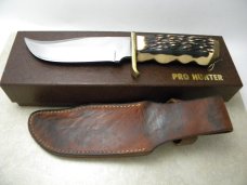 Uncle Henry Schrade + USA 171UH Staglon Pro Hunter Fixed Blade Sheath Knife 