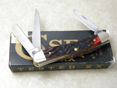 Case XX USA 8 Dot 6318 Red Bone Peach Seed Stockman Knife 2023