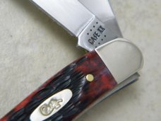Case XX USA 8 Dot 6318 Red Bone Peach Seed Stockman Knife 2023