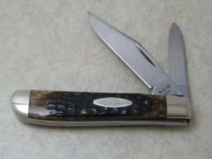 Case XX USA 3 Dot Bone 6207 SS Mini Trapper Knife