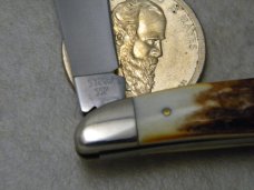 Case XX Stainless 2 Dot 5120R Stag Peanut Knife 1978