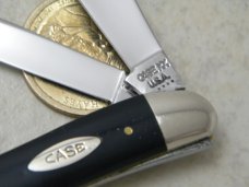 Case XX USA 4 Dot Slick Black 22087 Medium Jack Knife