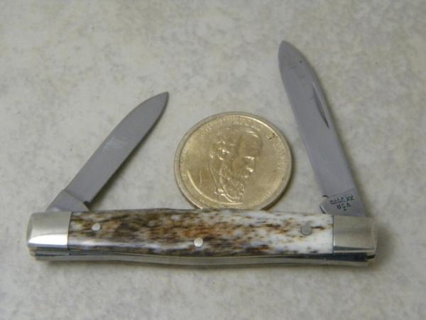 Case XX USA 1 Dot A62042 Appaloosa Bone Pen Knife 1979 Case XX USA 1 Dot A62042 Appaloosa Bone Pen Knife 1979