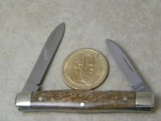 Case XX USA 1 Dot A62042 Appaloosa Bone Pen Knife 1979