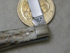Case XX USA 1 Dot A62042 Appaloosa Bone Pen Knife 1979