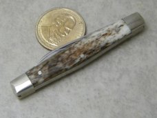 Case XX USA 1 Dot A62042 Appaloosa Bone Pen Knife 1979