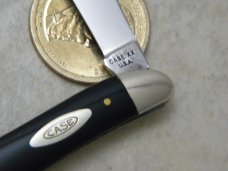 Case XX USA 2220 Slick Black Peanut Knife 1965-69