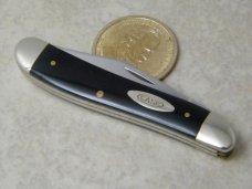 Case XX USA 2220 Slick Black Peanut Knife 1965-69