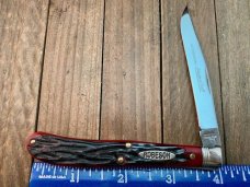 Robeson Mastercraft by Queen Slim Farmers Trapper Deep Red Jigged Bone 2004