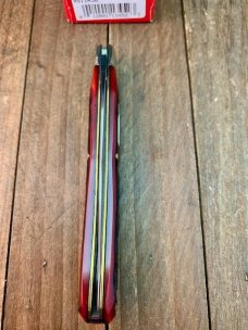 Robeson Mastercraft by Queen Slim Farmers Trapper Deep Red Jigged Bone 2004