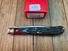Robeson Mastercraft by Queen Slim Farmers Trapper Deep Red Jigged Bone 2004