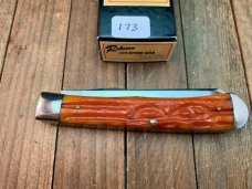 Robeson Pocketeze by Queen Trapper Autumn Gold Carved Stag Bone
