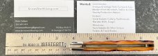 Queen Cutlery 3L Mountain Man Lockback Knife, (ACSB) Amber Carved Stag Bone scales, Unused 
