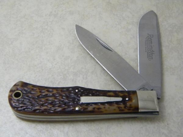 *RARE* Remington USA R1123 Delrin Jumbo Trapper Knife 1976