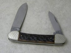 Fightn Rooster Frank Buster Germany Bone Canoe Knife