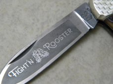Fightn Rooster Frank Buster Germany Bone Canoe Knife