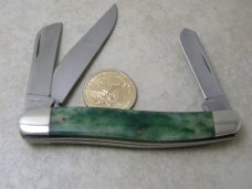 Case XX USA 1 Dot 1979 SG63047 Smooth Green Stockman Knife 