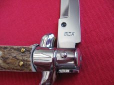 New Old Stock "INOX" 13 Inch Stag ITALIAN STILETTO Switchblade Knife