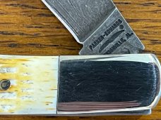Parker-Edwards 14231D Ltd Ed Trapper w/Single Damascus Blade & Pickbone Scales USA A-9236 