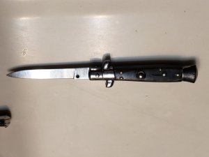 Vintage 7"  FP Rostfrei Switchblade Buffalo Scales 