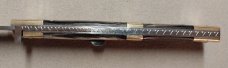 13" Double Eagle Picklock Switchblade. Damascus Blade and Buffalo horn handles.