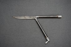 ++ Vintage Traditional Philippines Balisong Butterfly Knife w/Horn Handle Scales ++