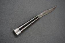 ++ Vintage Traditional Philippines Balisong Butterfly Knife w/Horn Handle Scales ++