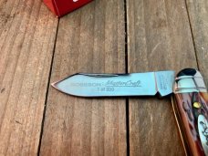 Robeson Mastercraft by Queen Humpback Whittler Carmel Worm Grove Bone 1 of 200 