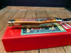 Robeson Mastercraft by Queen Humpback Whittler Carmel Worm Grove Bone 1 of 200 