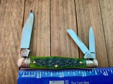 Robeson Mastercraft by Queen Fiddleback Whittler Hunter Green Bone 1 of 200 