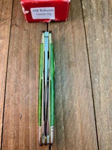 Robeson Mastercraft by Queen Fiddleback Whittler Hunter Green Bone 1 of 200 