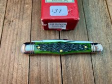 Robeson Mastercraft by Queen Fiddleback Whittler Hunter Green Bone 1 of 200 