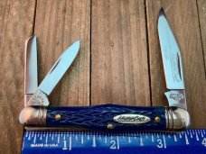 Robeson Mastercraft by Queen Fiddleback Whittler Italian Jigged Blue Bone 1 of 200 