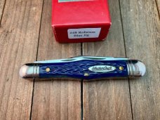 Robeson Mastercraft by Queen Fiddleback Whittler Italian Jigged Blue Bone 1 of 200 
