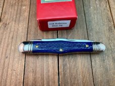 Robeson Mastercraft by Queen Fiddleback Whittler Italian Jigged Blue Bone 1 of 200 