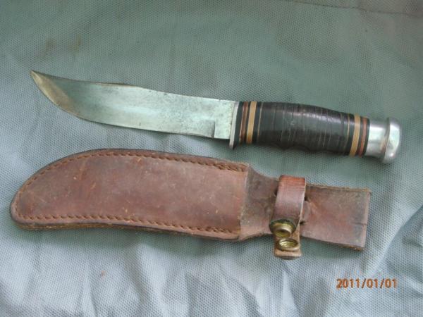 Kinfolks USA Leather Handle Fixed Blade
