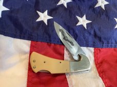 Vintage Parker Cut Co. Large Single Blade Heavy Duty “Golden Eagle” 4” Knife -NOS
