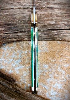 Case XX 61549L SS Copperlock 1997 Green Smooth Bone Good User Knife