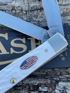 CASE XX ** 2024 ROUGH WHITE SYNTHETIC FLAG SHIELD TRAPPER
