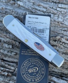 CASE XX ** 2024 ROUGH WHITE SYNTHETIC FLAG SHIELD TRAPPER