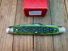 Robeson Mastercraft by Queen Cattleman’s Stockman Hunter Green Jigged Bone 1 of 200 